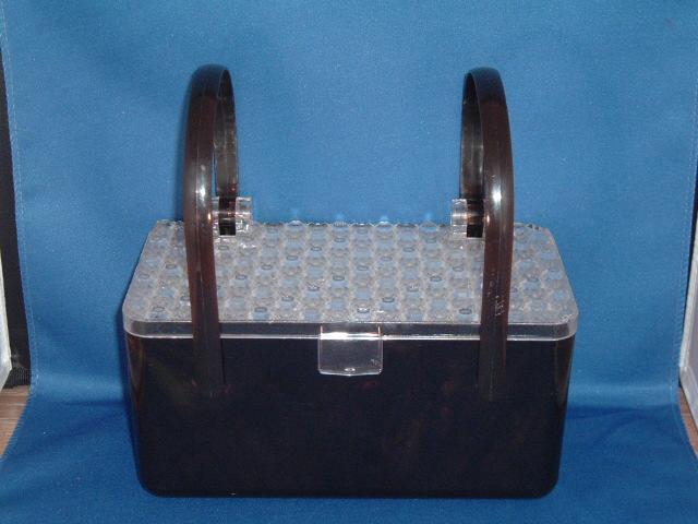 Tortoise Brown Basket Style Lucite Purse Bag Handbag Tortoise Brown Basket Style Lucite Purse Bag Handbag
