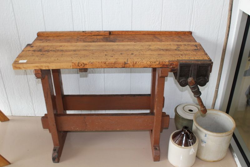 Woodwork Antique Wood Workbench PDF Plans