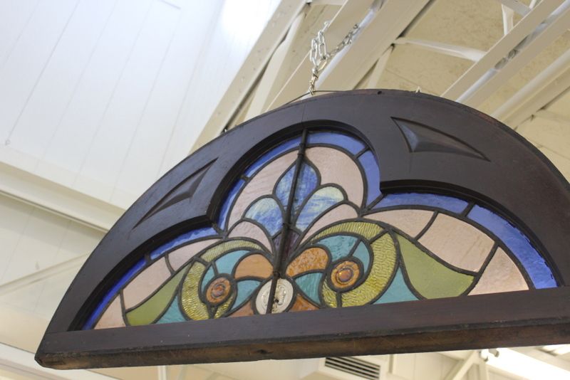 Three Jeweled Stained Glass Window Three Jeweled Stained Glass Window