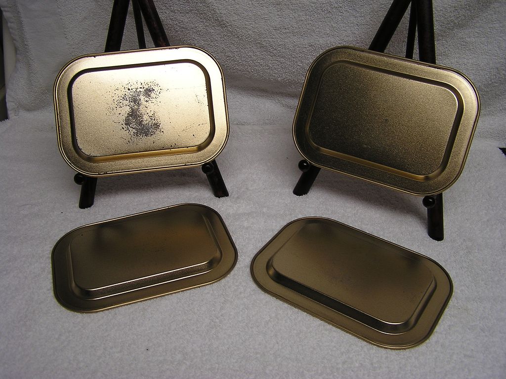 Vintage Metal Peacock Trays-Coasters or Cards Vintage Metal Peacock Trays-Coasters or Cards