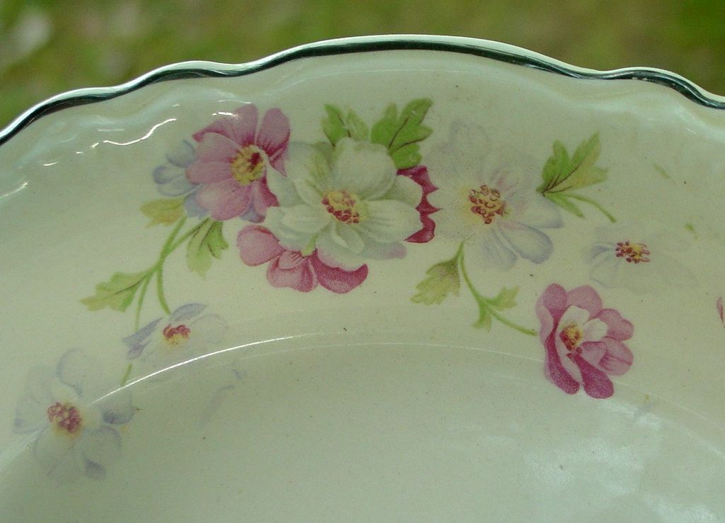 Homer Laughlin china ~ Virginia Rose ~ Fluffy Rose #1 ~ Oval Serving Bowl Homer Laughlin china ~ Virginia Rose ~ Fluffy Rose #1 ~ Oval Serving Bowl