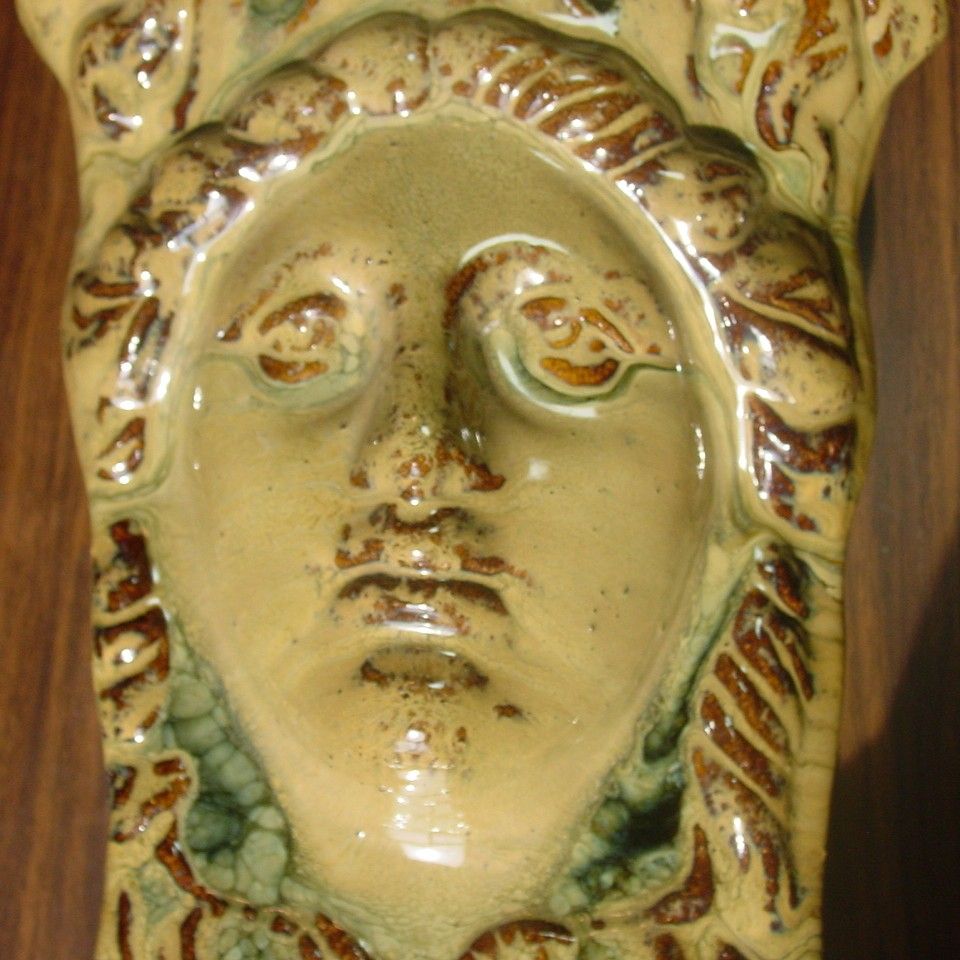 19th Century Goddess Head Wall Vase ~ Large ~ Magnificent! 19th Century Goddess Head Wall Vase ~ Large ~ Magnificent!