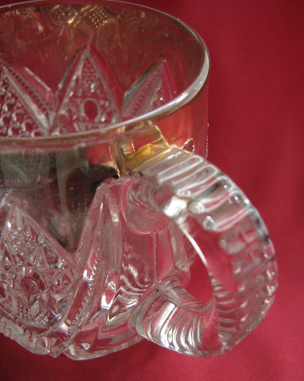 Eapg 'Minnesota' pattern glass mug / cup Eapg 'Minnesota' pattern glass mug / cup