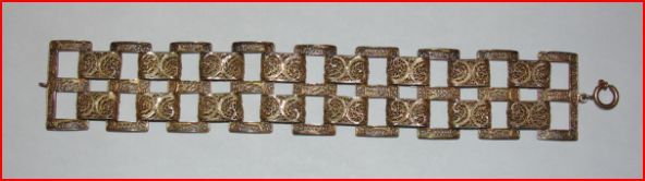 Classic Filigree Watch Band Bracelet 14 kt Gold Vermeil over Sterling Silver Classic Filigree Watch Band Bracelet 14 kt Gold Vermeil over Sterling Silver