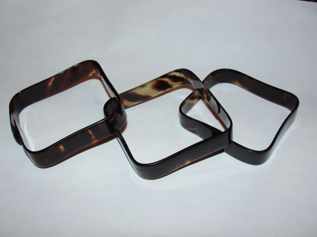 Square Tortoise Shell Bangle Bracelet Lot Square Tortoise Shell Bangle Bracelet Lot