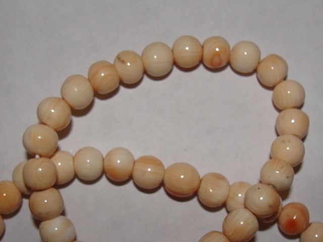 Creamy Peach Angelskin Coral Bead Necklace Creamy Peach Angelskin Coral Bead Necklace