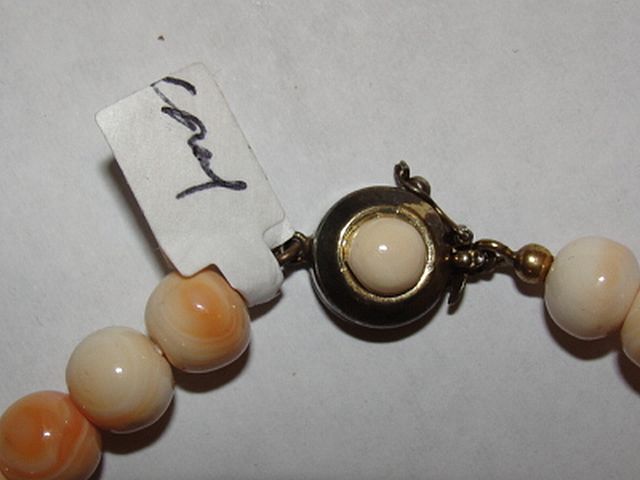 Creamy Peach Angelskin Coral Bead Necklace Creamy Peach Angelskin Coral Bead Necklace