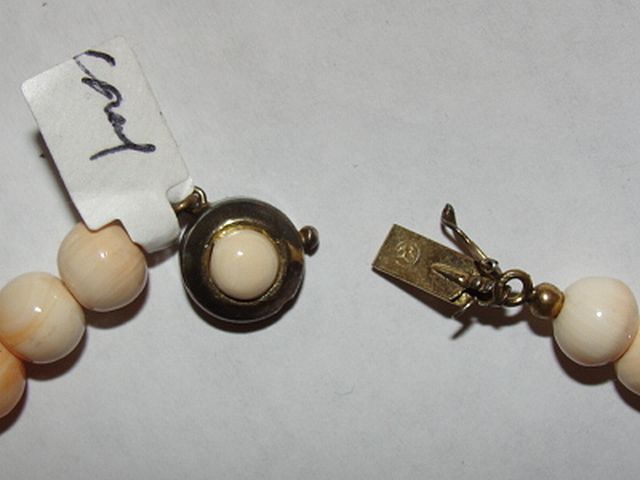 Creamy Peach Angelskin Coral Bead Necklace Creamy Peach Angelskin Coral Bead Necklace