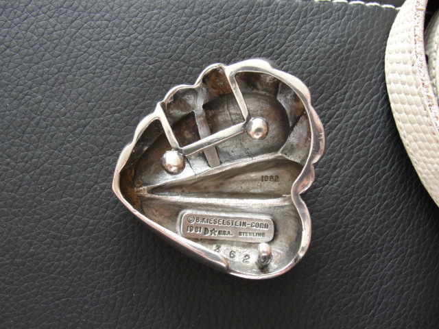 Barry Kieselstein Cord Sterling Silver Large Puffed Heart 3D Belt Buckle Barry Kieselstein Cord Sterling Silver Large Puffed Heart 3D Belt Buckle
