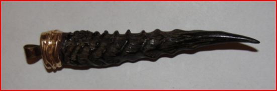 African Antelope Dik Dik Horn Pendant African Antelope Dik Dik Horn Pendant