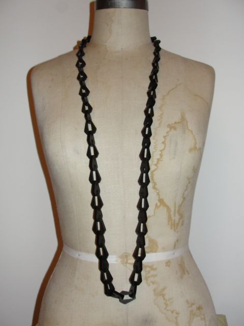 Flapper Vulcanite Necklace Flapper Vulcanite Necklace