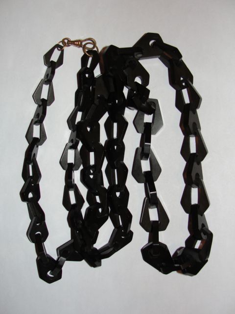 Flapper Vulcanite Necklace Flapper Vulcanite Necklace
