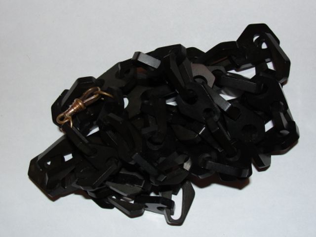 Flapper Vulcanite Necklace Flapper Vulcanite Necklace