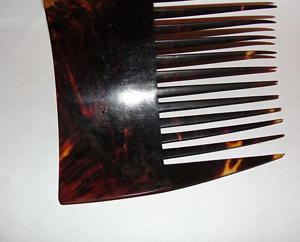 Large Hawaiian Tortoise Shell Hair Comb B Large Hawaiian Tortoise Shell Hair Comb B