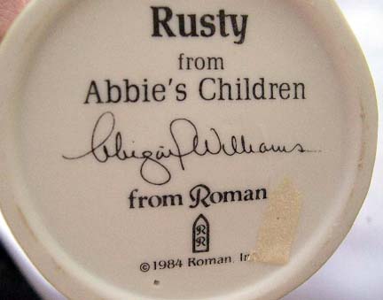 Abigail Williams figurine "Rusty" - 1984 Abigail Williams figurine "Rusty" - 1984