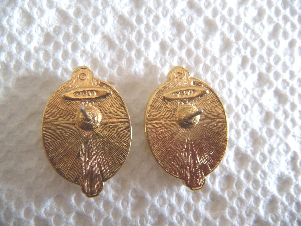 AVON Pastel Lace with Roses Pierced Earrings - Book Piece AVON Pastel Lace with Roses Pierced Earrings - Book Piece