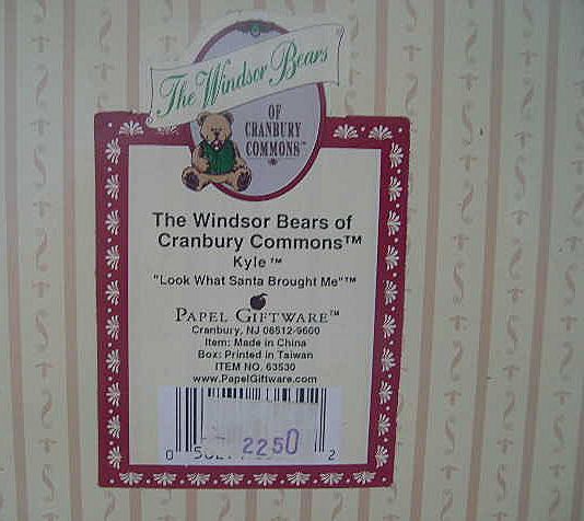 Papel "Kyle Bear" Windsor Bears Cranberry Commons Papel "Kyle Bear" Windsor Bears Cranberry Commons