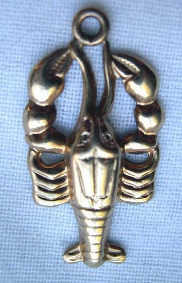Vintage Danecraft Lobster Charm - 12 kt Gold Filled Vintage Danecraft Lobster Charm - 12 kt Gold Filled