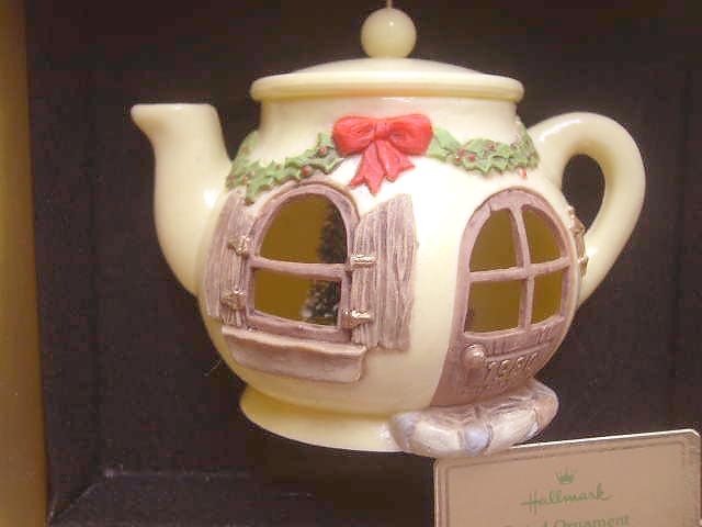 Hallmark "A Spot of Christmas Cheer" Teapot Ornament - 1980 Hallmark "A Spot of Christmas Cheer" Teapot Ornament - 1980