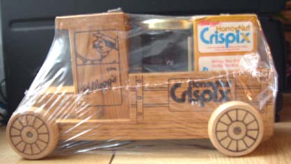 KELLOGG's Crispix Cereal in a Wooden Toy Truck - 1986 KELLOGG's Crispix Cereal in a Wooden Toy Truck - 1986