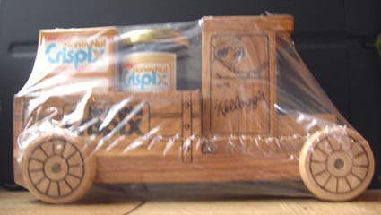 KELLOGG's Crispix Cereal in a Wooden Toy Truck - 1986 KELLOGG's Crispix Cereal in a Wooden Toy Truck - 1986