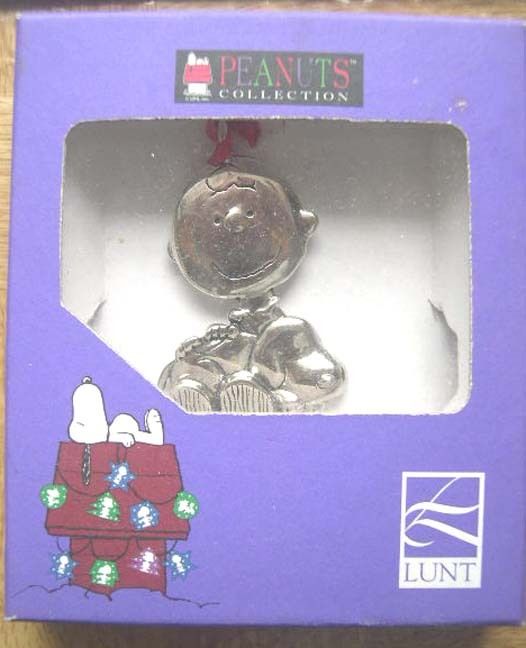 Charlie Brown & Snoopy Silver Ornament Charlie Brown & Snoopy Silver Ornament
