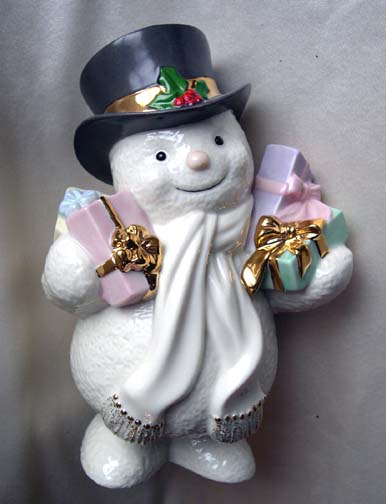 LENOX - "Special Delivery" Snowman - retired! New in Box! LENOX - "Special Delivery" Snowman - retired! New in Box!