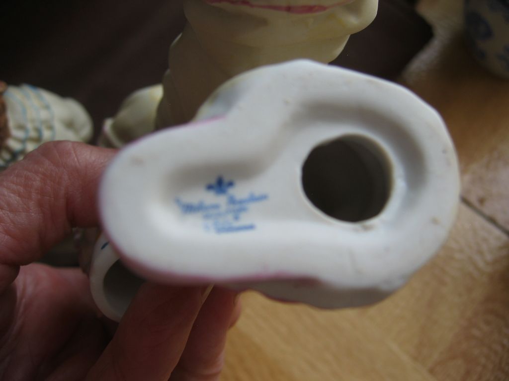 Eda Mann Milano Porcelain Pair of Clowns or Jesters Eda Mann Milano Porcelain Pair of Clowns or Jesters