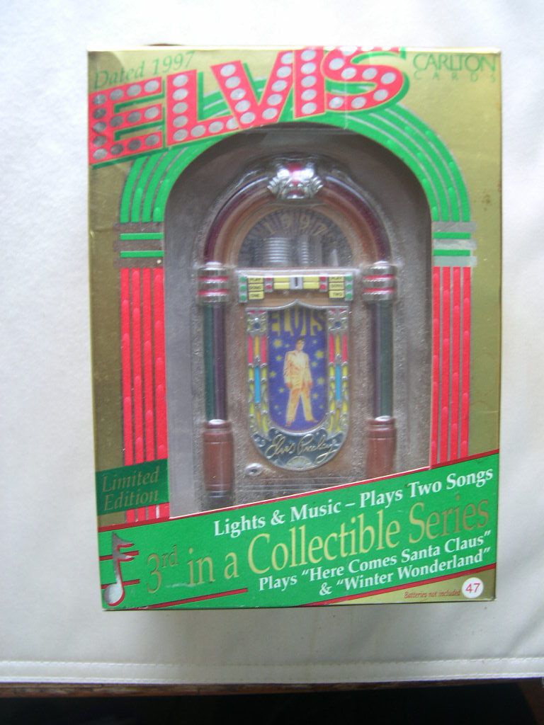 Carlton ELVIS 1997 Musical Ornament - #47 - Third in Series Carlton ELVIS 1997 Musical Ornament - #47 - Third in Series