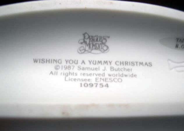 Enesco Precious Moments "Wishing You a Yummy Christmas" Enesco Precious Moments "Wishing You a Yummy Christmas"