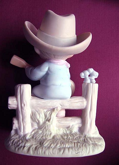 Enesco Precious Moments Hallelujah Country Cowboy Figurine Enesco Precious Moments Hallelujah Country Cowboy Figurine