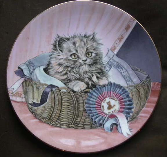 Hamilton Collection First Prize Kitten Cat Classics Plate Hamilton Collection First Prize Kitten Cat Classics Plate