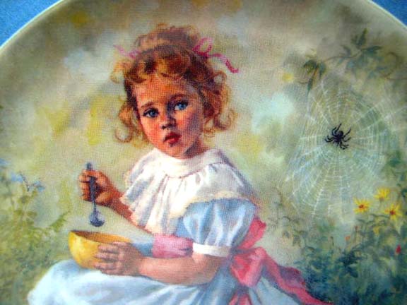 Signed "Little Miss Muffet" Ltd Ed Plate by J. McClelland - 1981 Signed "Little Miss Muffet" Ltd Ed Plate by J. McClelland - 1981