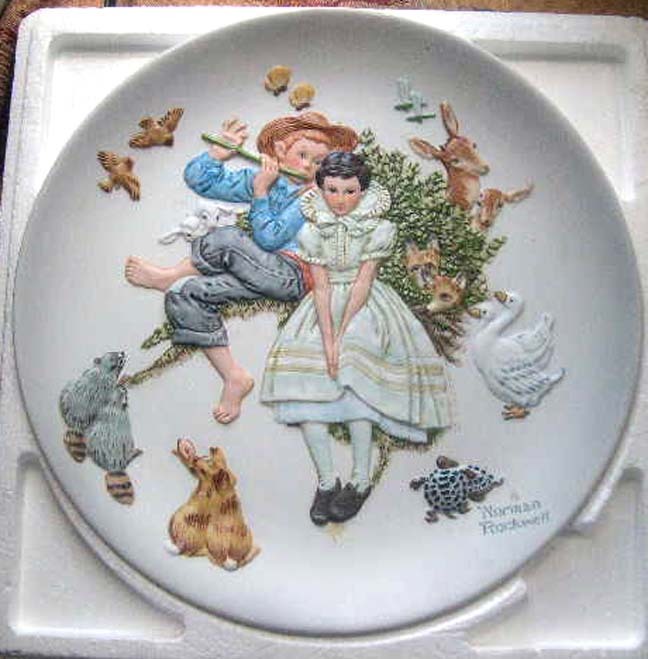 Norman Rockwell "Spring - Sweet Song So Young" Limited Edition Plate - 1973 Norman Rockwell "Spring - Sweet Song So Young" Limited Edition Plate - 1973