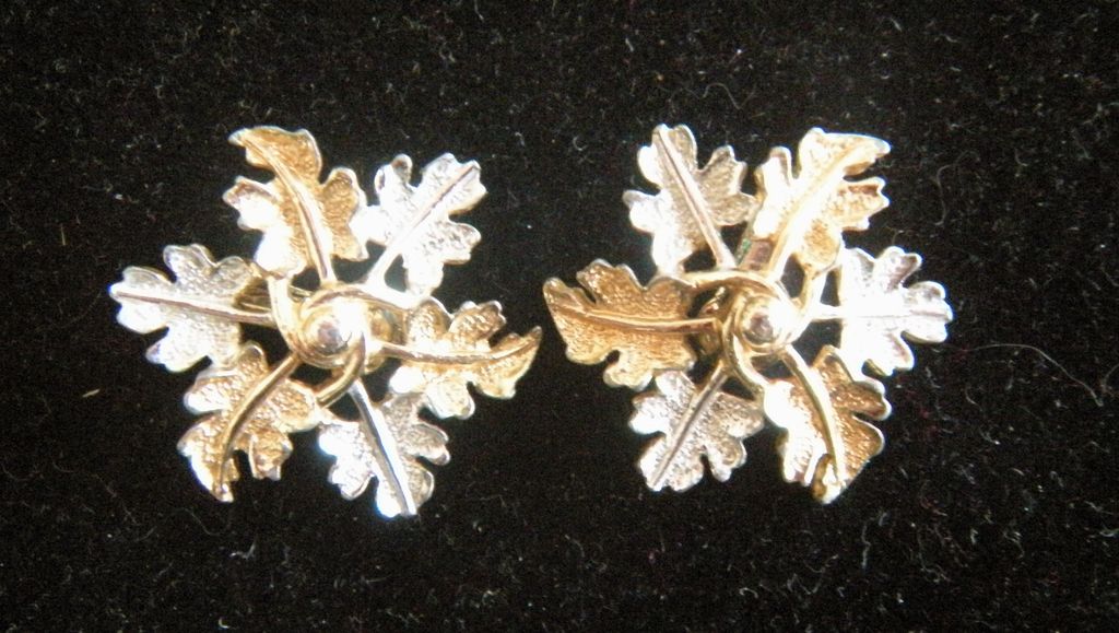 Sarah Coventry Garland Leaf Clip On Earrings - Book Piece Sarah Coventry Garland Leaf Clip On Earrings - Book Piece