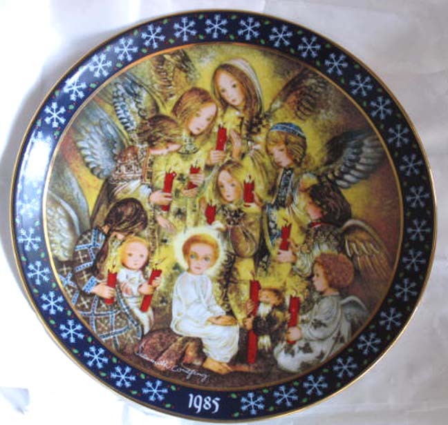 Die Nachtwache der Engel Limited Edition Christmas Plate - 1985 Die Nachtwache der Engel Limited Edition Christmas Plate - 1985