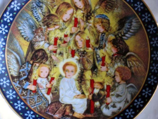 Die Nachtwache der Engel Limited Edition Christmas Plate - 1985 Die Nachtwache der Engel Limited Edition Christmas Plate - 1985