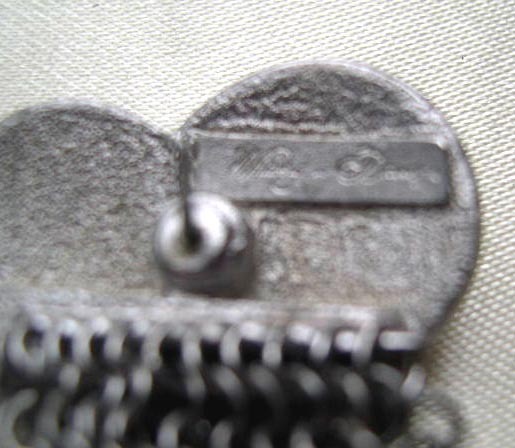 Vintage Whiting Davis Dangling Pierced Earrings Vintage Whiting Davis Dangling Pierced Earrings