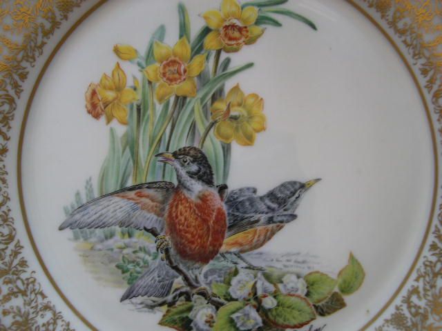 Vintage LENOX Boehm Birds Limited Edition Plate - Robin Vintage LENOX Boehm Birds Limited Edition Plate - Robin