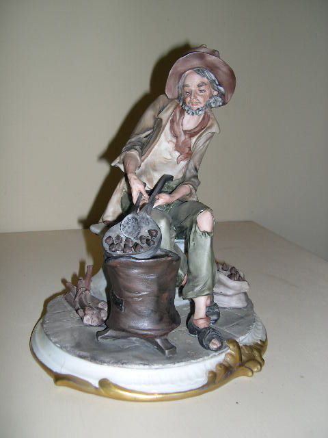 Limited Edition Capodimonte Old Man Figurine Signed by Nico Venzo Limited Edition Capodimonte Old Man Figurine Signed by Nico Venzo
