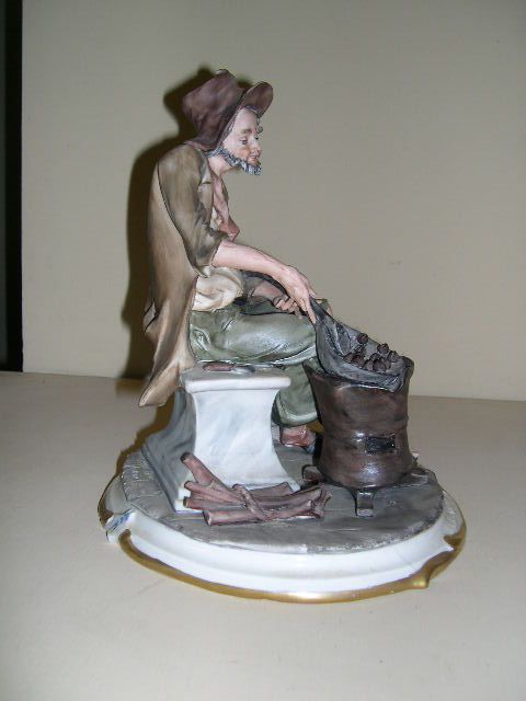 Limited Edition Capodimonte Old Man Figurine Signed by Nico Venzo Limited Edition Capodimonte Old Man Figurine Signed by Nico Venzo