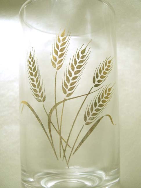 Nine HOMER LAUGHLIN Golden Wheat 4 oz Juice Glasses Nine HOMER LAUGHLIN Golden Wheat 4 oz Juice Glasses