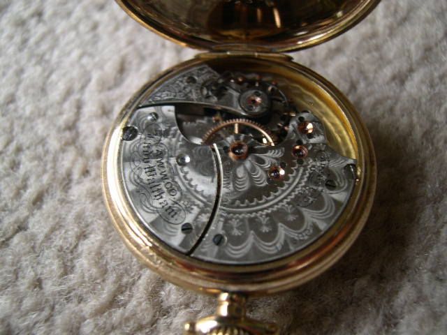 Vintage Lady Waltham Pocket Pendant Watch with Bleeding Heart Vintage Lady Waltham Pocket Pendant Watch with Bleeding Heart