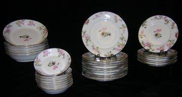 63-Piece WILLIAM GUERIN Limoges Bone China Dinnerware 63-Piece WILLIAM GUERIN Limoges Bone China Dinnerware