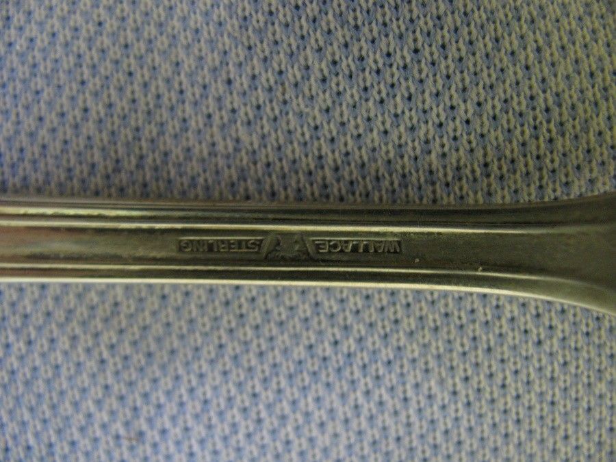 WALLACE STERLING 31-pc ROSE POINT c1950 Flatware, Factory Wraps, Jewelers' Boxes WALLACE STERLING 31-pc ROSE POINT c1950 Flatware, Factory Wraps, Jewelers' Boxes