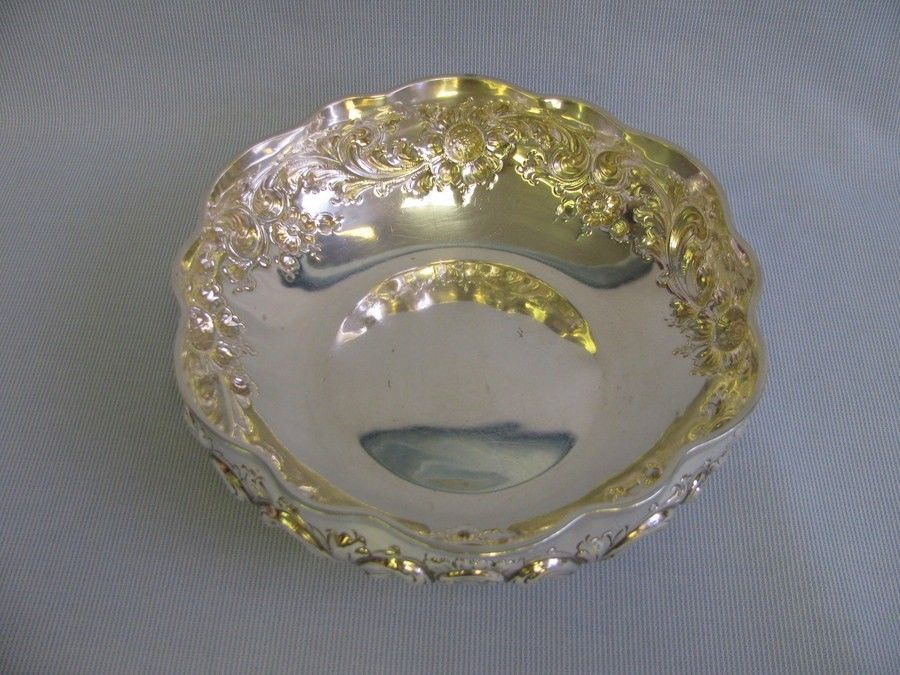 Lg. Black, Starr & Frost Early Elaborate Sterling Silver Serving Bowl Lg. Black, Starr & Frost Early Elaborate Sterling Silver Serving Bowl