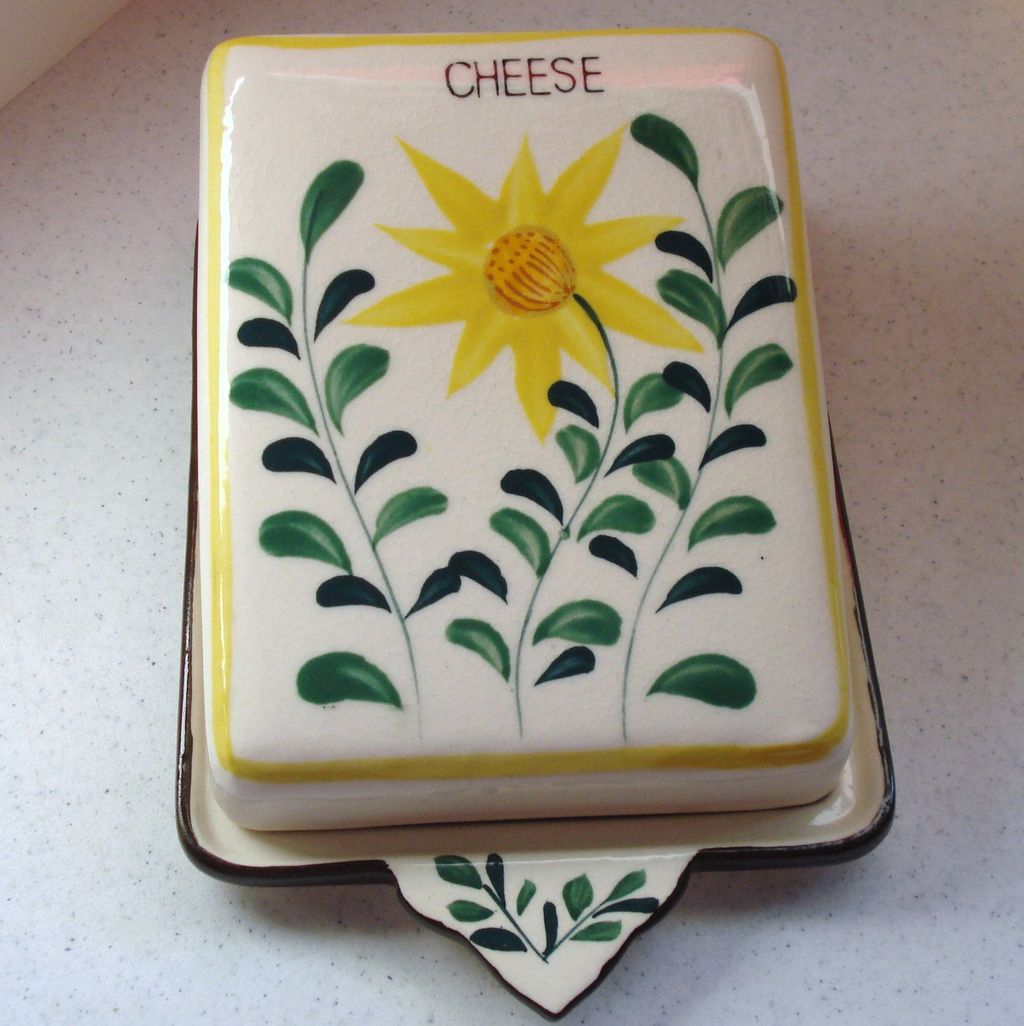 Cheese Plate with Cover Wedge Nasco Japan Cheese Plate with Cover Wedge Nasco Japan