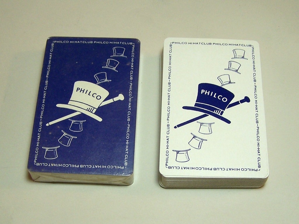 Arrco "Philco Hi-Hat Club" Advertising Playing Cards, c.1950 Arrco "Philco Hi-Hat Club" Advertising Playing Cards, c.1950