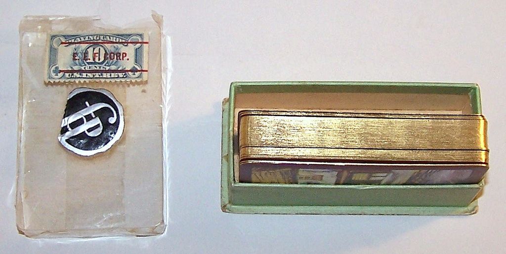 E.E. Fairchild "Past-L-Eze" Playing Cards, Dickens "The Old Curiosity Shop," Fan C Pack Co. Publisher (?), c.1935 E.E. Fairchild "Past-L-Eze" Playing Cards, Dickens "The Old Curiosity Shop," Fan C Pack Co. Publisher (?), c.1935