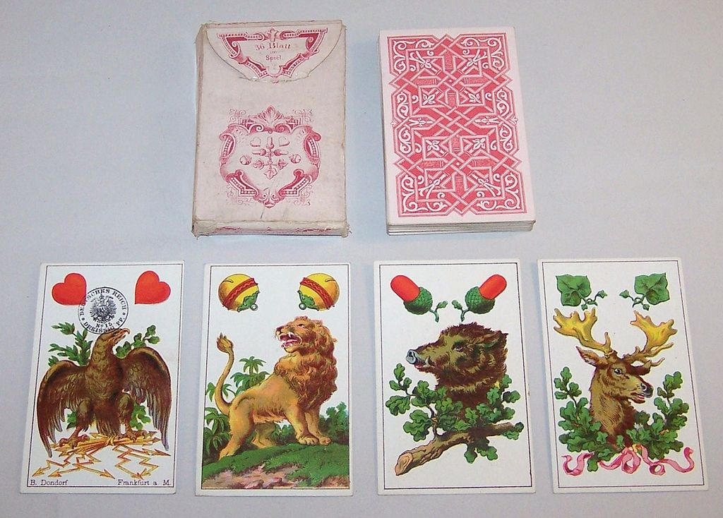 Dondorf No. 301 "German" ("Deutsche Spielkarten No. 301") Playing Cards, c.1884 Dondorf No. 301 "German" ("Deutsche Spielkarten No. 301") Playing Cards, c.1884